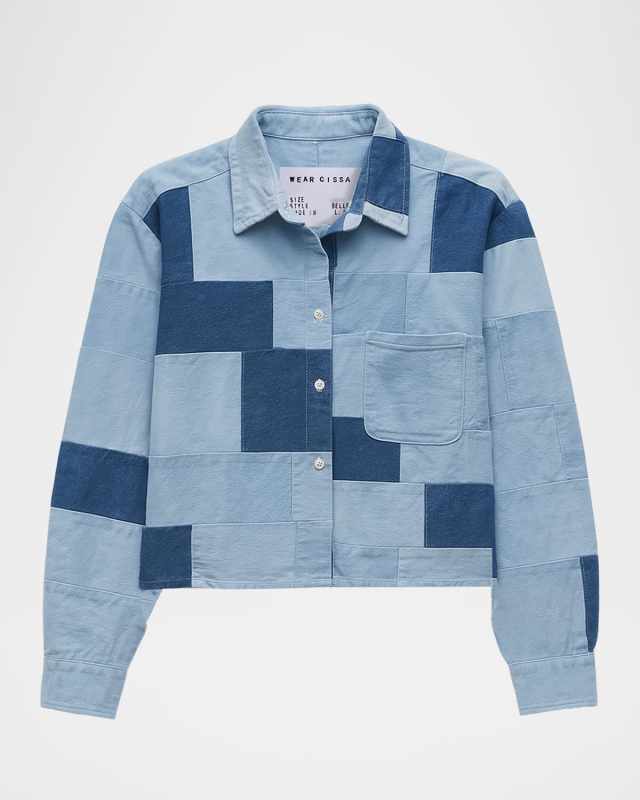 The Belle Patchwork Button-Front Shirt